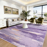 Washable 6x9 Area Rugs for Living Room: Large Modern Abstract Rugs