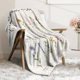 Afterprints Christian Gifts for Women, Christian Blanket with Flowers, Birthday Gifts for Women, Inspirational, Religious Gifts for Sister, Friend, Daughter, Mom, Soft Throw Blankets 60" x 80"