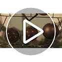 DN DECONATION Brown Glass Christmas Ball Ornaments, Set of 9, 3' Hanging Christmas Baubles for Xmas Tree Decoration, Wedding Party Gift