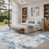 9x12 Area Rug for Living Room Washable Abstract Indoor Carpet