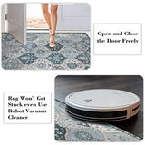 Lahome Moroccan Washable Round Rug, Soft Vintage Small Round Rug 3ft