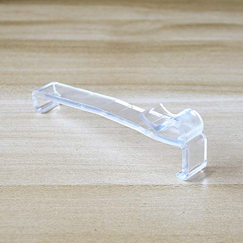 Valance Clips 10pcs 3-1/4'' Window Blinds Hidden Clip Clear Plastic for Horizontal Blinds Valance Retainer Holder