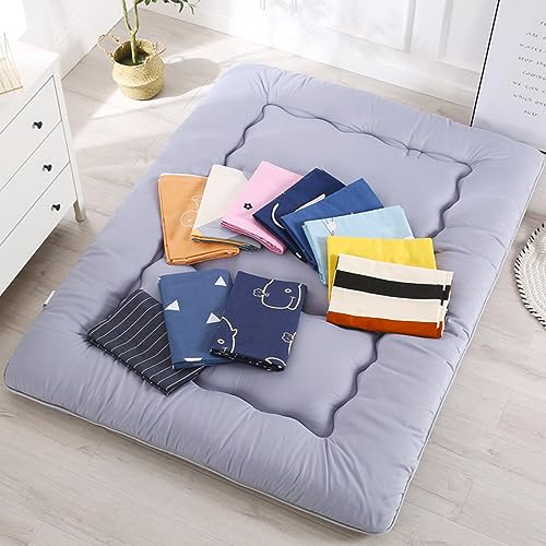 Cover for Traditional Japanese Floor Futon Mattres,Futon Protective Cover Skin Friendly Cotton Futon Slipcover with Zipper,Sleeping Mat Protector Washable,Car,100x190cm/39x75