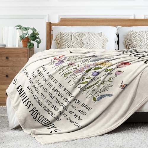 Afterprints 60th Birthday Gifts for Women, Chapter 60 Birthday Blanket, 60 Year Old Bday Gift for Woman, Friend, Sister, Mom, 1966, 60th Birthday Decorations, Turning 60 Throw Blankets 50'' x 60''