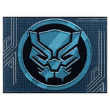 Gertmenian Marvel Black Panther Indoor Area Rug - 3x5 Small, Non-Slip, Ideal for Children in Bedroom, Game Room, Classroom, Nursery or Play Area - Black/Blue, 19867