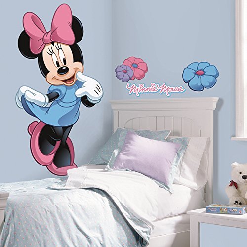 Disney RoomMates RMK1509GM Disney Minnie Mouse Giant Peel and Stick Wall Decal