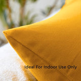 Encasa XO Throw Pillow Covers, Cotton, No Inserts 24"x24"
