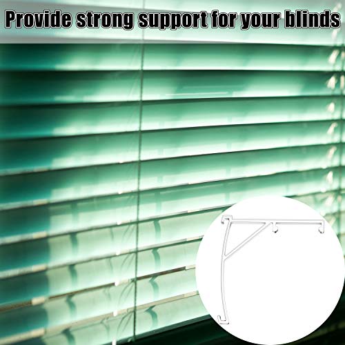 Patelai Valance Clips Plastic Vertical Blinds Brackets 3.5 Inch Vertical Blinds Clear Plastic for Shutters Parts Accessory Components(8 Pieces)