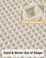 Upgraded Waffle Bath Mat Runner Absorbent Non Slip Bathroom Mat, 2' x 6'