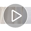 ANRODUO Ivory Cream Linen Curtains 96 inches Long 2 Panels for Bedroom Living Room Back Tab Semi Sheer Privacy Linen Burlap Window Drapes Neutral Modern Long Curtains for Sliding Glass Door