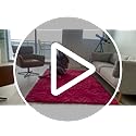 Soft Shaggy for Bedrooms, Hot Pink Area Rug, Fluffy Rugs for Living Room, Cozy Fuzzy Carpet for Kids, Perfect Indoor Decor for Boys and Girls 4x6 Feet