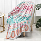 Super Soft Hug Blanket for Women 50"x60" Thinking of You Gift for Her | Inspirational Healing Gift for Cancer Patients, Post Surgery Recovery, Chemo Support, Hospital Stay