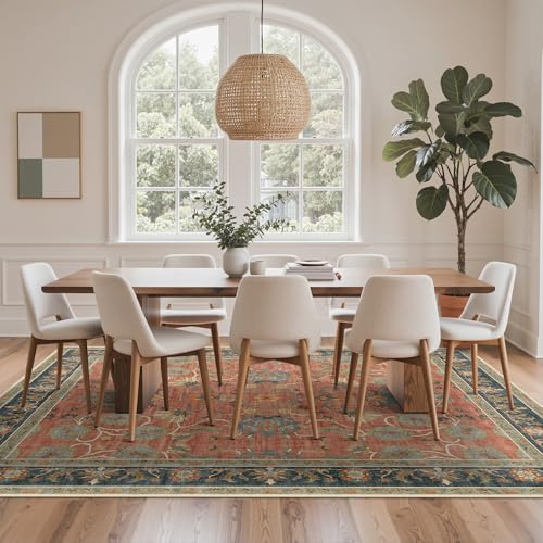 8x10 Vintage Area Rugs for Living Room Bedroom Washable Non Slip