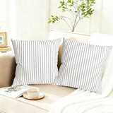 Decorative Throw Pillow Covers Set of 2 Light Gray pillow covers 18x18