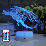 Dragon LED Lighting Kids Night Light,16 Colors with Remote Control Dragon Toy for Kids as a Birthday Gifts Christmas Gift for Boys and Girls