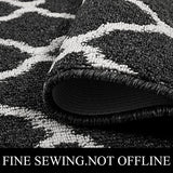SHACOS Large Door Mats 3'x5' Indoor Entrance Front Door Rug, Black