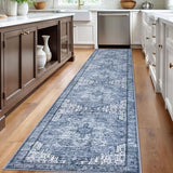 2.6x12 Washable Runner Rug, Non Slip Area Rug for Hallway Kitchen