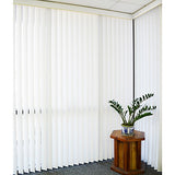 DALIX PVC Veritcal Blind Replacement Slats Curved Smooth White 94.5 x 3.5 (20-Pack)