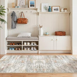2x6 Runner Rug Non Slip,Washable Hallway Runner Rug,Green