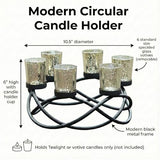 Centerpieces for Kitchen Table Decor, Tealight Candle Holder, Gold