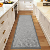 Kitchen Runner Rug Non Slip Hallway Runner Entryway Mat Grey 2x6 ft