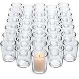 Letine 36-Pack Votive Candle Holders - Clear Glass Tea Light Holders - Glass Votive Candle Holder Bulk for Wedding Centerpieces/Home Table Decor/Propose/Christmas and Summer Party Decor