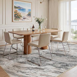 Area Rugs for Living Room: 9X12 Abstract Washable Rug Modern Neutral Large Soft Stain Resistant Non-Slip for Bedroom Dining Room Indoor Home Office Carpet - Taupe
