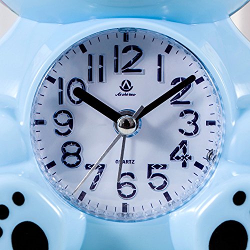 Gardening Spring-Children's Clocks Creative Cute Double Quarter-Bell Student Alarm Clock Cartoon Clock (Orange)