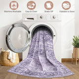 8x10 Area Rugs Washable Vintage Boho Large Living Room Rug Purple