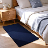 ISEAU 2x4 Runner Rug for Hallway, Soft Memory Foam Carpet with Upgraded Non-Slip Silicone-Grip Bottom, Machine Washable Shaggy Indoor Rug for Kitchen Bedside Dining Room, Navy Blue