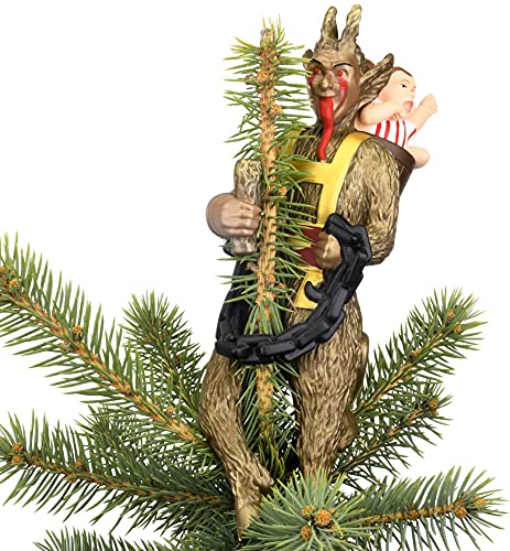 Tree Buddees Creepy Krampus Tree Topper for Christmas or Halloween Trees - Large 10"