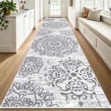 HEBE Hallway Runner Rug 2'8''x12', Washable Non Slip Kitchen Rug Runner