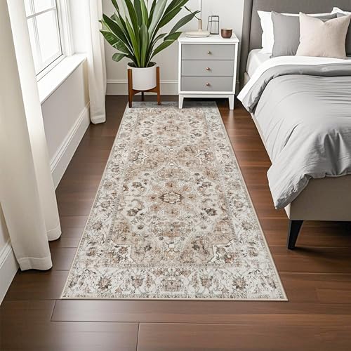 Washable Hallway Runner Rug 3x6: Non Slip Runner Rugs with Rubber Backing