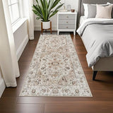 Washable Hallway Runner Rug 3x6: Non Slip Runner Rugs with Rubber Backing