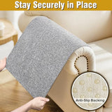 Couch Arm Covers, Sofa Arm Covers, Waterproof Armrest Cover for Sofa, Armchair, Loveseat, Non-Slip Recliner Arm Cover, Headrest Cover, Arm Chair Covers Set of 2 (Light Gray, 24"×20")