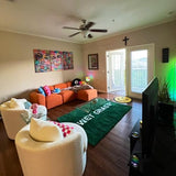 Wet Grass Rug - Green Grass Classic Handmade Flocked Area Rug - Hypebeast Home Decor Carpet - 20 * 32in (50 * 80cm) Indoor Entryway/Bathroom Mat/Sneaker Display Mat - Artistic Premium Floor Mat