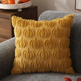 DFXSZ Fall Pillow Covers 16x16 2Pcs Yellow Pumpkin Fall Decoration for Home