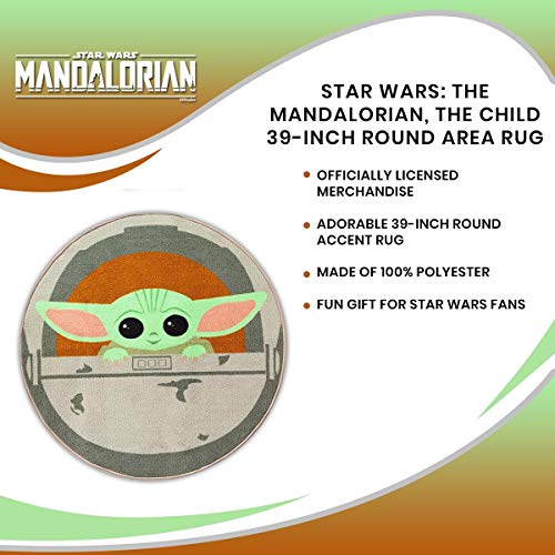 Star Wars The Mandalorian, The Child 39-Inch Round Area Rug