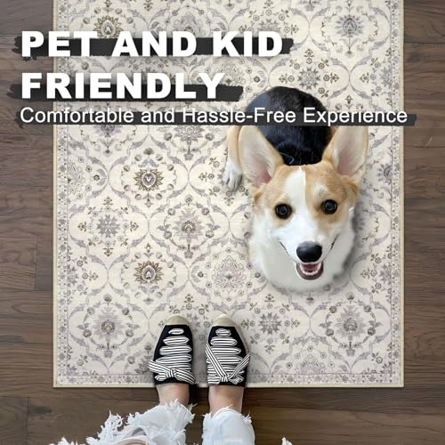 2x8 Washable Runner Rug, Nonslip Soft Area Rug for Hallway Kitchen
