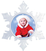 Snapins Make Your Own Acrylic Craft Photo Snowflake Ornaments - Pack of 12