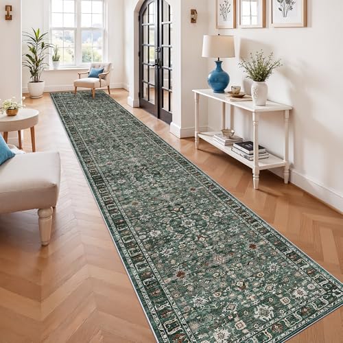 Long Hallway Runner Rug 3x25: Non Slip Runner Rugs with Rubber Backing Soft