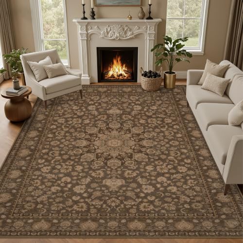 10x14 Area Rug Living Room: Washable Vintage Rug for Bedroom