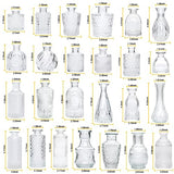 Glass Bud Vase Set of 32 pcs,Bud Vases in Bulk,Small Vases for Centerpieces, Mini Flower Vase Bulk for Rustic Wedding Home Table Decorations