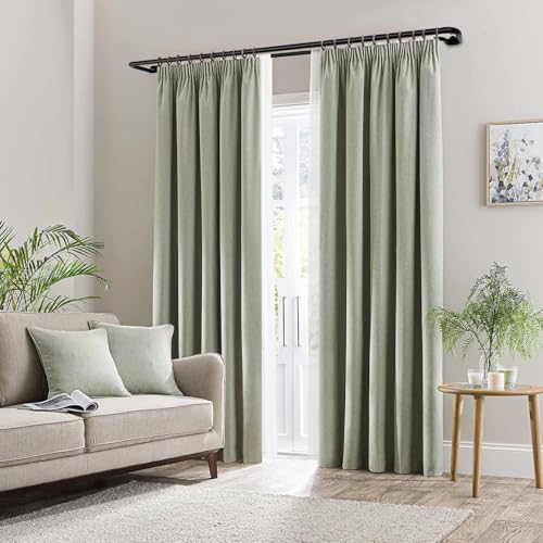 Double Curtain Rods 32 to 58 Inches, HOTOZON Blackout Double Curtain Rods for Windows 20 to 54 Inches (1.6-4.5 ft), 6/8 Inches Wrap Around Room Darkening Telescoping Drapery Rod, Black
