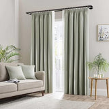 Double Curtain Rods 32 to 58 Inches, HOTOZON Blackout Double Curtain Rods for Windows 20 to 54 Inches (1.6-4.5 ft), 6/8 Inches Wrap Around Room Darkening Telescoping Drapery Rod, Black