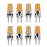 (6-Pack) Dimmable 3-Watt =30-40W T4 GY6.35 LED Bulb 12-24V AC/DC, 20 SMD 2835 LED, (Jc10 Bi-pin 30-40w Replacement) (Warm White,2700K)