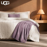 UGG Coco Throw Blanket, Soft Fleece Bed Blanket, 50" x 70", Purple (Shadow)