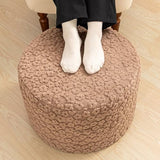 Round Pouf Ottoman 20 x 20 x 14 Inches Boho Poof Home Decor Floor Pouffe Ottoman Foot Rest for Couch Sofa Bean Bag Chairs Living Room Bedroom (Coffee)