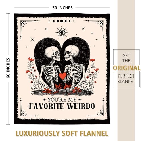 Gifts for Him Her, Anniversary Blanket for Women Men, Birthday Gifts for Boyfriend Girlfriend, I Love You Gift, Engagement, Wedding Gift for Wife, Husband, Couple, 60"X50"