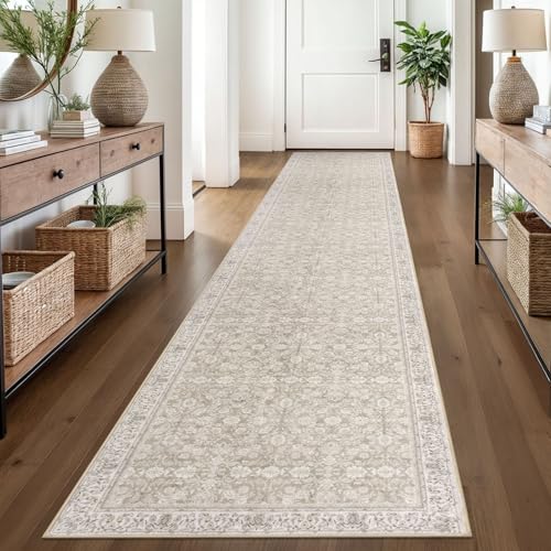 2.6x14 Washable Runner Rug, Non Slip Area Rug for Hallway Kitchen